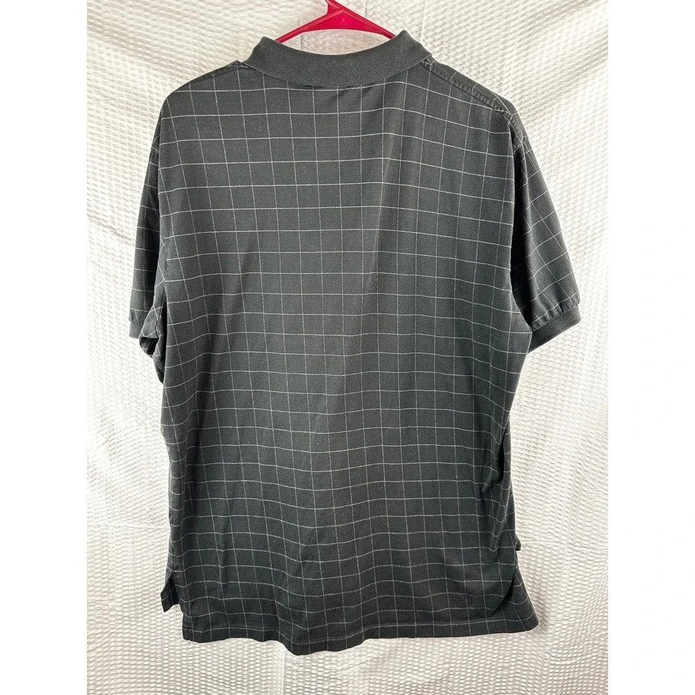 Polo Ralph Lauren black check short sleeve shirt size LARGE‎